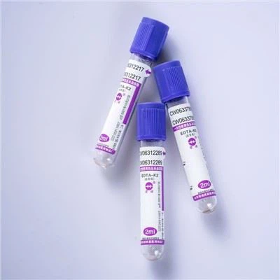 Tub de colectare a sângelui cu ser de unică folosință Tub violet EDTA K2 K3