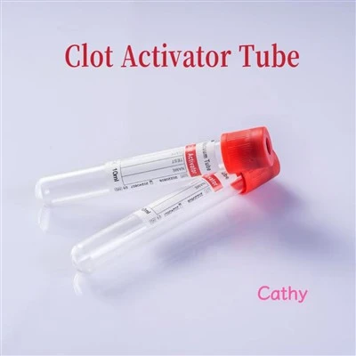 Activator de cheaguri de colectare a sângelui tub roșu cu capac