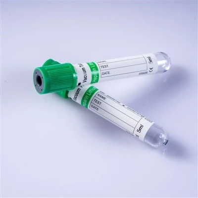 Tub verde pentru heparină