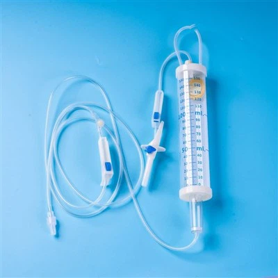 Set de perfuzie medicală cu biuretă